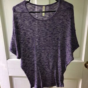 Purple short sleeve shirt